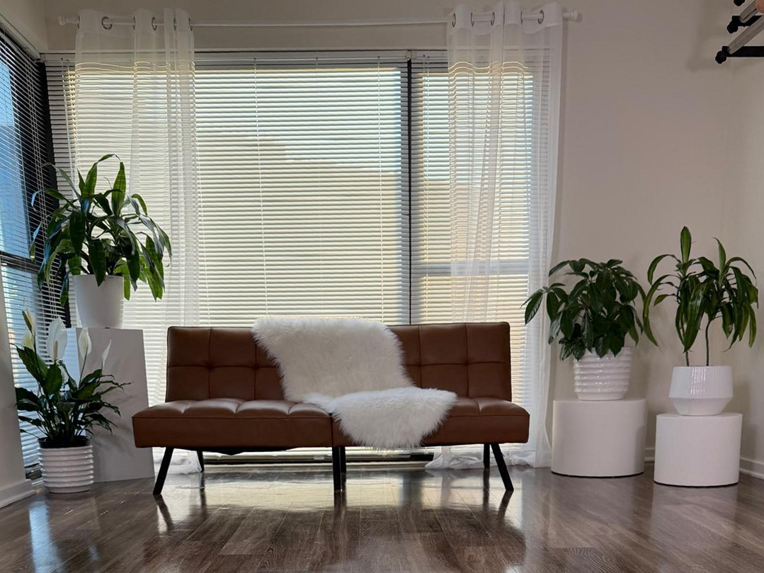 Wardrobe styling and photography set in private sanctuary
